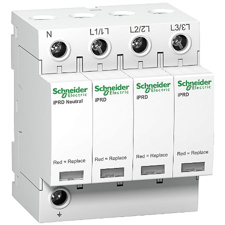 Protetor De Surto Acti9 Iprd65R 65Ka 3P+N 340V Com Contato De Sinalizacao Remota A9L65601 SCHNEIDER