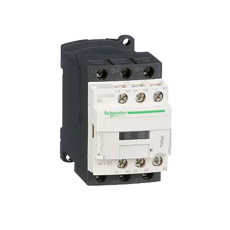 Contator Tripolar 9A 1Na+1Nf 24Vcc LC1D09BD SCHNEIDER