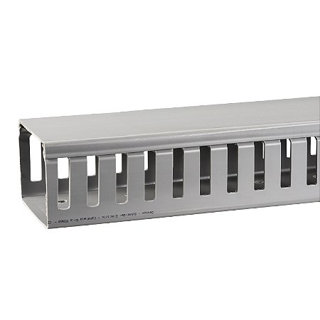 Canaleta Ranhurada Dexson 80 X 60 Mm Cinza 2M DXN10112 SCHNEIDER