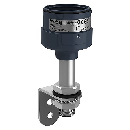 Base De Fixação, Ø60, Preta, Haste De 100Mm Com Suporte Em L XVUZ100T SCHNEIDER