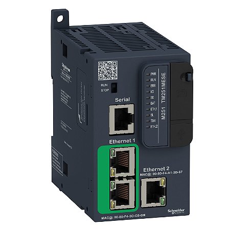 Controlador Lógico Programável - Modbus Tcp/Ethernet Ip/Opc Ua - 24 Vdc TM251MESE SCHNEIDER