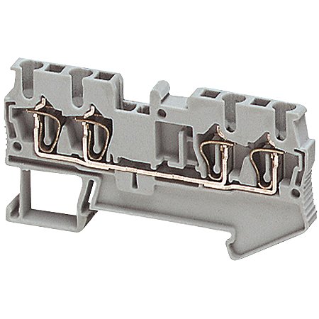 Conector Mola 1 Nivel Seccao 2.5Mm2 4 Pontos Cinza NSYTRR24 SCHNEIDER