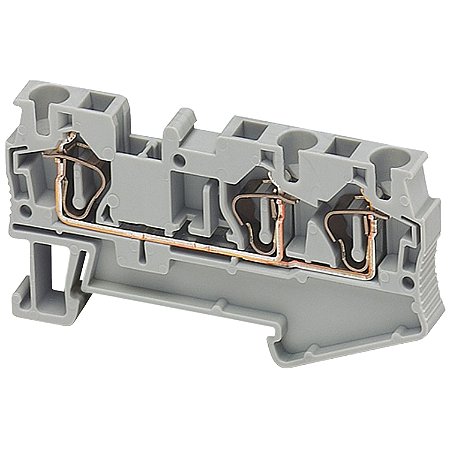 Conector Mola Seccao 4Mm2 3 Pontos Cinza NSYTRR43 SCHNEIDER