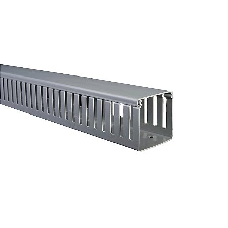 Canaleta Ranhurada Dexson 80 X 80 Mm Cinza 2M DXN10122 SCHNEIDER