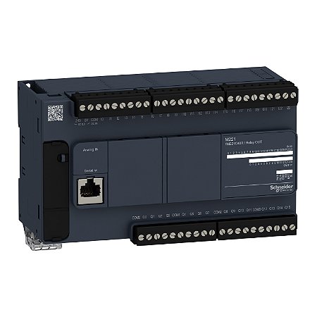 Controlador Lógico Programável - 24 Entradas / 16 Saídas Digitais - Saídas Relé - Modbus Rtu/Ascii - 110/220 Vac TM221C40R SCHNEIDER
