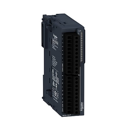 Módulo De Saídas Digitais - 16 Saídas - Relé - 24 Vdc/240 Vac - Terminal Parafuso TM3DQ16R SCHNEIDER