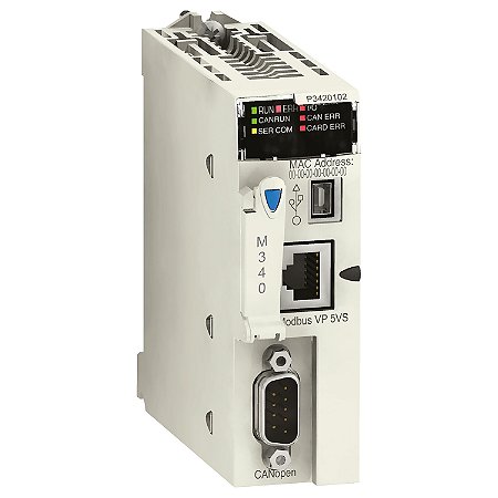 Modulo M340 Processador 4Mb 1 Porta Canopen1 Porta Modbus BMXP3420102 SCHNEIDER