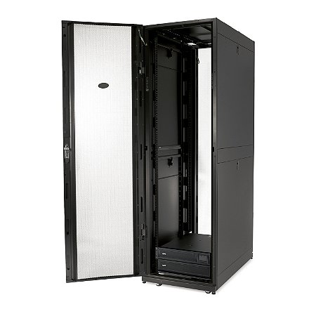 Invólucro Netshelter Sx 48 U, 600 Mm De Largura X 1200 Mm De Profundidade, Com Painéis Laterais, Preto AR3307 SCHNEIDER