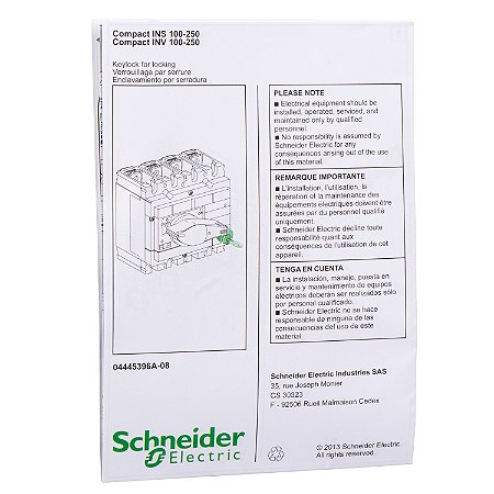 Dispositivo De Travamento Ins251 31087 SCHNEIDER