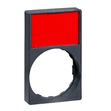 Porta Etiqueta 30X50Mm Preto Vermelho Sem Gravacao ZBY6H101 SCHNEIDER