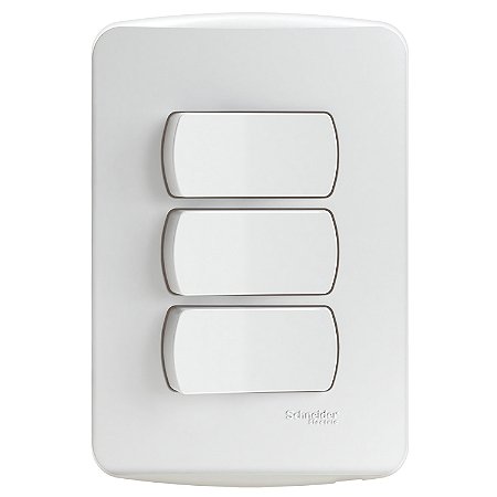 Conjunto 2 Interruptores Simples + 1 Interruptor Paralelo 10A 250V Pl/Br S3B62190 SCHNEIDER