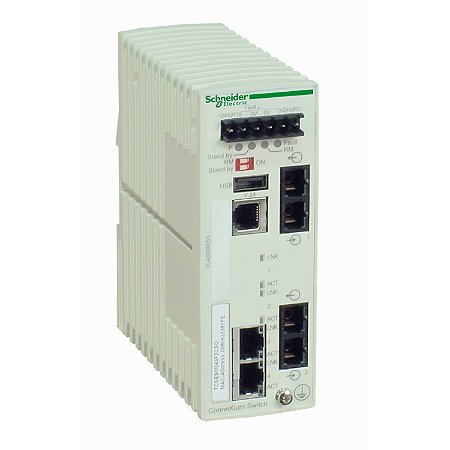 Switch Gerenciavel Connexium 2 Portas Tx2 Portas Fxmonomod TCSESM043F2CS0 SCHNEIDER
