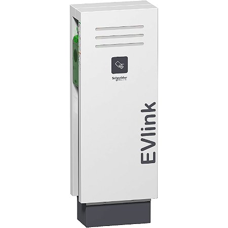 Carregador Veicular Evlink Parking - 2X22 Kw - T2S - Rfid - Com Pedestal EVF2S22P44R SCHNEIDER