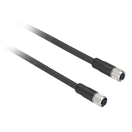 Pre-Wired Connectors Xz - Straight Female - M12 - 5 Pins - Cable Pvc 2M XZCPV11V12L2 SCHNEIDER