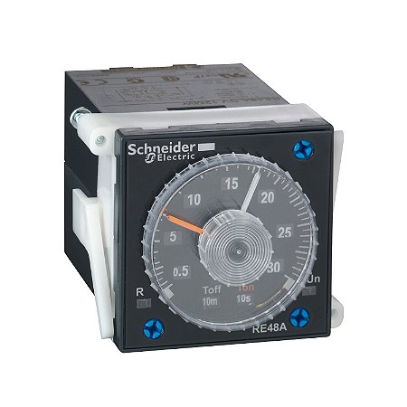 Rele Temporizador Eletronico Multifuncao 0.2S 300H 8 Pinos RE48AMH13MW SCHNEIDER