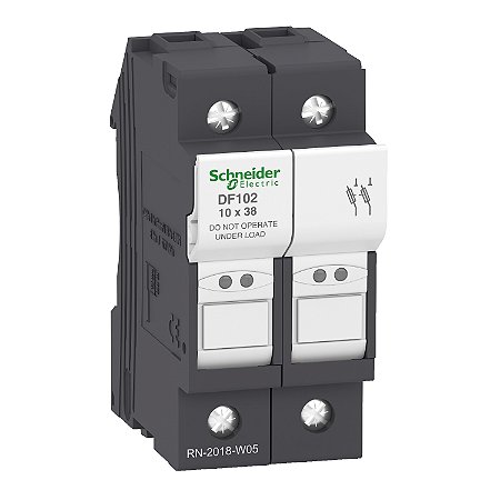 Porta Fusivelsem Indicador Bipolar 32A 10X38 DF102 SCHNEIDER
