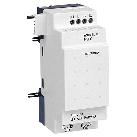 Módulo De Expansão Para Zelio Logic Sr3 - 4 Entradas/2 Saídas Digitais - 24 Vdc SR3XT61BD SCHNEIDER