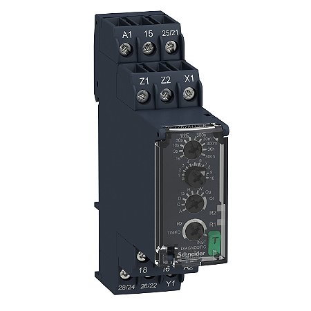 Modular Timing Relay, 8 A, 2 Co, 0.05S…300H, Multifunction, 24...240 V Ac/Dc RE22R2MYMR SCHNEIDER