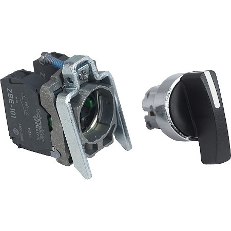 Comutador Ø22Mm Metálico, 3 Posições Retorno Por Mola, Manopla Longa, 2Na XB4BJ53 SCHNEIDER