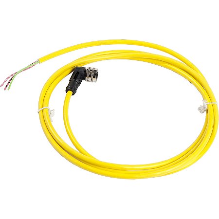 Cabo Pvc Com Conector 1/2 20Unf Cotovelo 3 Pinos 2 Metros XZCPV1965L2 SCHNEIDER