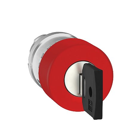 Cabeçote Para Botão De Emergência Ø22Mm Metálico, Chave Para Destravar, Cogumelo Ø30Mm, Vermelho ZB4BS934 SCHNEIDER