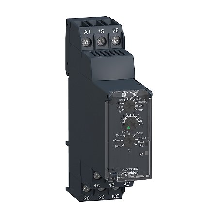 Modular Timing Relay, 8 A, 0.05 S…300 H, 2 Co, Star Delta, 24...240 V Ac/Dc RE22R2QTMR SCHNEIDER