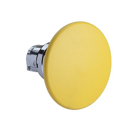 Cabeçote Para Botão Ø22Mm Metálico, Retorno Por Mola, Cogumelo Ø60Mm, Amarelo ZB4BR5 SCHNEIDER
