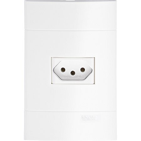 Conjunto Tomada 2P+T 20A 250V Pl/Br PRM444731 SCHNEIDER