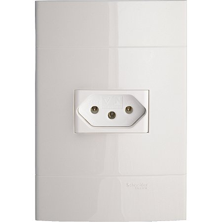 Conjunto Tomada 2P+T 20A 250V Pl/Br PRM0444731 SCHNEIDER