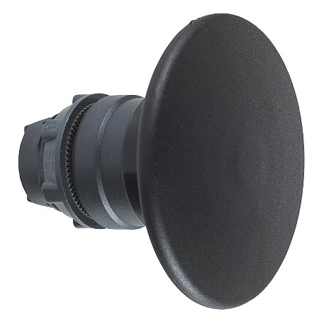 Cabeçote Para Botão Ø22Mm Plástico, Com Retenção, Cogumelo Ø60Mm, Preto ZB5AX2 SCHNEIDER