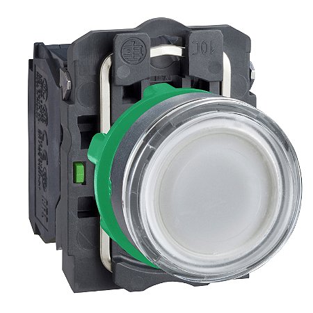 Botão Luminoso Ø22Mm Plástico, Retorno Por Mola, Branco, Na+Nf, 230Vca XB5AW31M5 SCHNEIDER