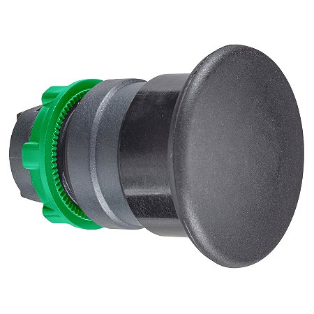Cabeçote Para Botão Ø22Mm Plástico, Retorno Por Mola, Cogumelo Ø40Mm, Preto ZB5AC2 SCHNEIDER