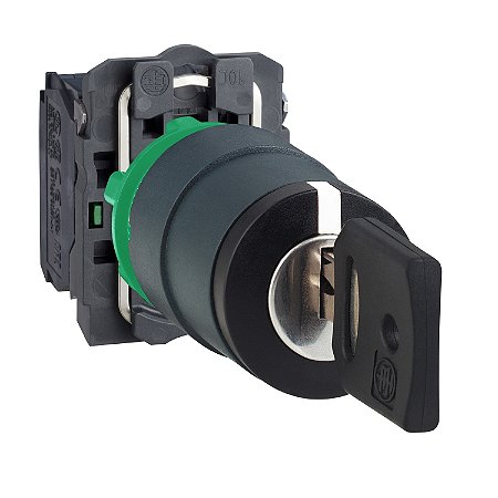 Comutador Ø22Mm Plástico, 3 Posições Retorno Por Mola, Manopla Longa, 2Na XB5AJ53 SCHNEIDER