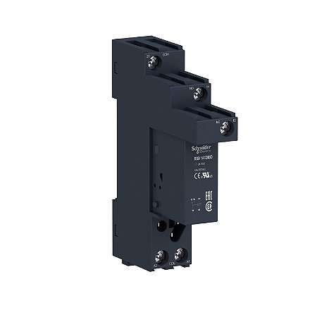 Relé De Interface, 12A, 1Naf, 24Vcc, Com Base RSB1A120BDS SCHNEIDER