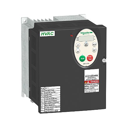 Inversor De Frequência Hvac Atv212 - 4 Kw - 380-480 Vac Trifásico ATV212HU40N4 SCHNEIDER
