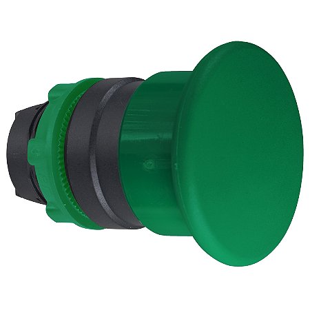 Cabeçote Para Botão Ø22Mm Plástico, Retorno Por Mola, Cogumelo Ø40Mm, Verde ZB5AC3 SCHNEIDER