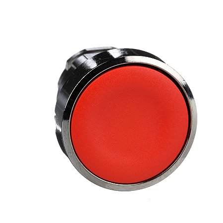 Cabeçote Para Botão Ø22Mm Metálico, Faceado, Retorno Por Mola, Vermelho ZB4BA4 SCHNEIDER