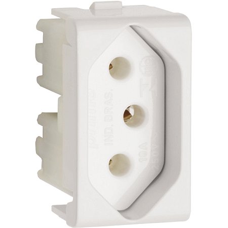 Modulo Tomada 2P+T 10A 250V 1M Br PRM4721 SCHNEIDER