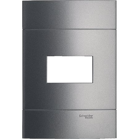 Placa 4X2 1 Posto Prata Fume PRM044215 SCHNEIDER