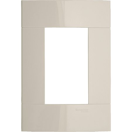 Placa 4X2 3 Postos Marfim Saara PRM044232 SCHNEIDER