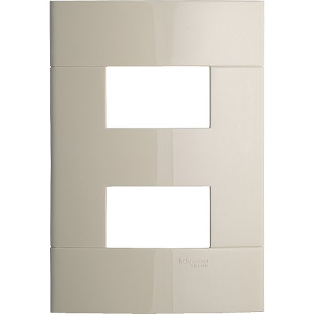 Placa 4X2 2 Postos Separados Marfim Saara PRM044222 SCHNEIDER