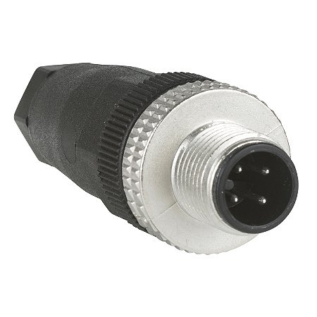 Conector M12 Machoo 4 Preto XZCC12MDM40B SCHNEIDER