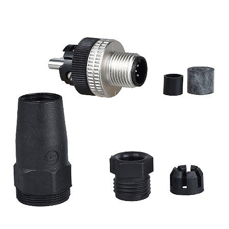 Conector M12 Machoo 5P Reto Ametalic XZCC12MDM50B SCHNEIDER