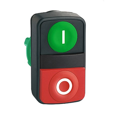 Cabeçote Para Botão Duplo Ø22Mm Plástico, Retorno Por Mola, Verde Faceado "I", Vermelho Saliente "O" ZB5AL7341 SCHNEIDER