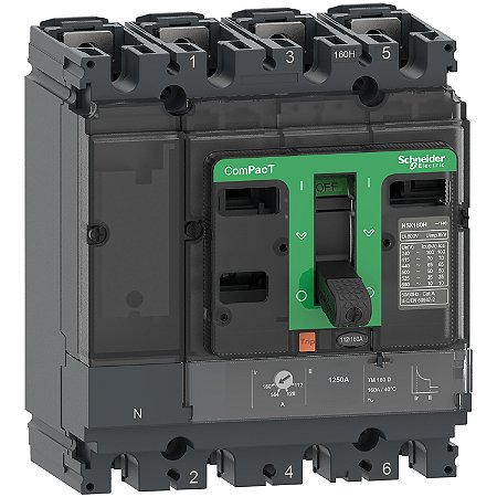 Disjuntor Nsx100R Tm100D 4P4D C10R4TM100 SCHNEIDER