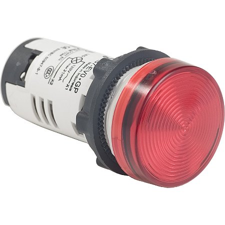 Sinalizador Monobloco Ø22Mm Plástico, Led, Vermelho, 120Vca XB7EV04GP SCHNEIDER