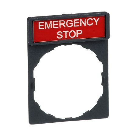 Porta Etiqueta 30X40Mm Preto Vermelho Emergen ZBY2330 SCHNEIDER