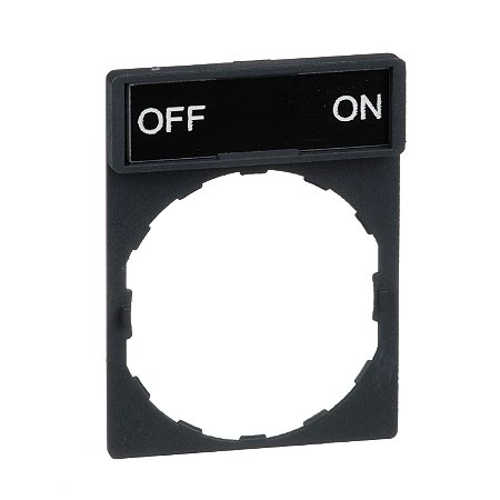 Porta Etiqueta 30X40Mm Preto Vermelho Off On ZBY2367 SCHNEIDER