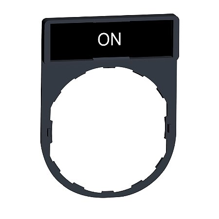 Porta Etiqueta 30X40Mm Preto Vermelho On ZBY2311 SCHNEIDER