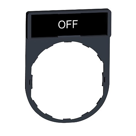 Porta Etiqueta 30X40Mm Preto Vermelho Off ZBY2312 SCHNEIDER